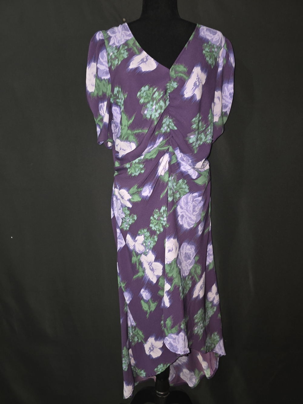 a new day Purple Floral High-Low Dress